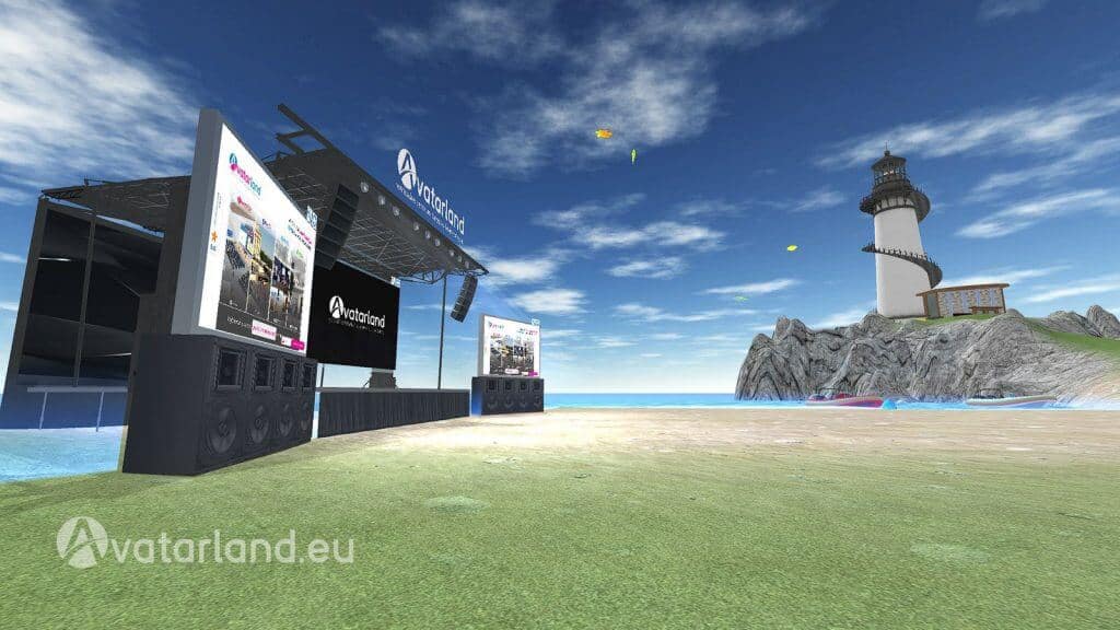 AVATARLAND Island 3D powered by Virbela - Beach Stage