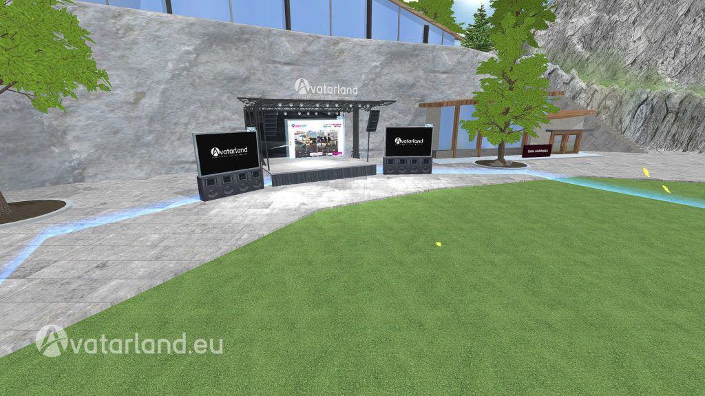 AVATARLAND Island 3D powered by Virbela - Soccer Field Stage